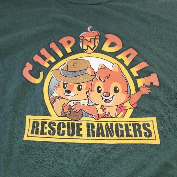 Chip N Dale Rescue Rangers, Classic Cartoon Short Sleeve Crew Neck T-shirt... - Picture 7 of 7